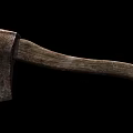High Quality Rustic Hardware Tool Axe with Metal Head and Wooden Handle 3d model