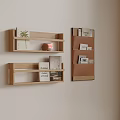 Wall Decoration Pendant Storage Rack Bookshelf 3d model