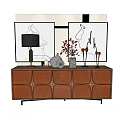 Modern Side Cabinet Sideboard End View Cabinet Low Cabinet Tea Cabinet 3d model