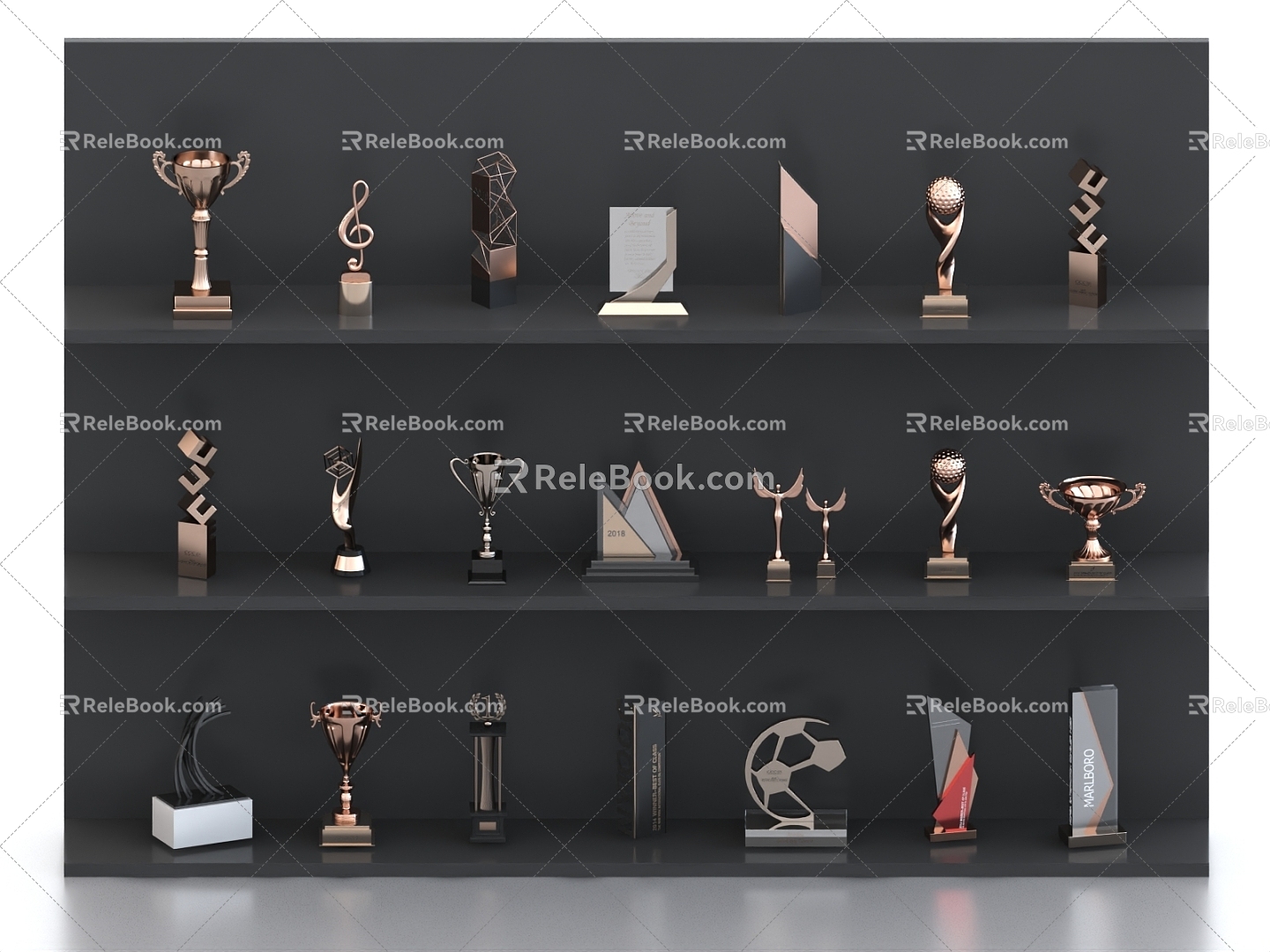 Trophy Memorial Cup Prizes Champion Prizes Souvenirs Ornaments Decoration Gold Cup Medal Medal 3d model