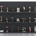 Trophy Memorial Cup Prizes Champion Prizes Souvenirs Ornaments Decoration Gold Cup Medal Medal 3d model