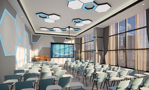 Modern Conference Hall Report Hall 3d model