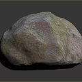 Natural Stone With Rough Surface Texture And Multicolored Hues In Organic Form