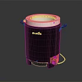 Brankin Black Electric Heating Device With Circular Element Handles And Power Cord