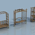 Wooden Garden Structures With Arbor Pergola Lattice And Bench Design