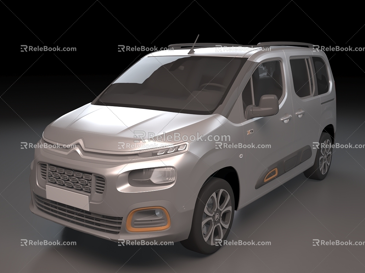 Car van big car Citroen 3d model