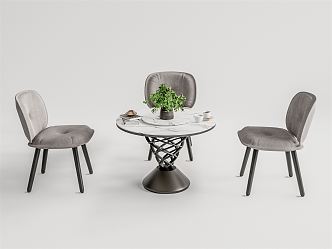 Modern leisure table and chair combination leisure table and chair negotiation table and chair 3d model