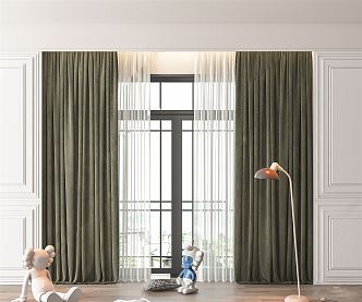 Modern Curtain Decoration Sculpture Floor Lamp 3d model