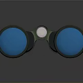 Military Tactical Weapon With Green Binocular Scope And Ergonomic Grip Design For Combat Use