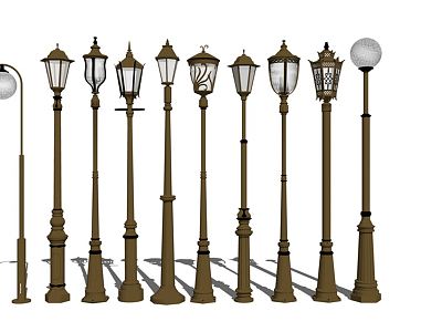 European street lamp street lamp combination model