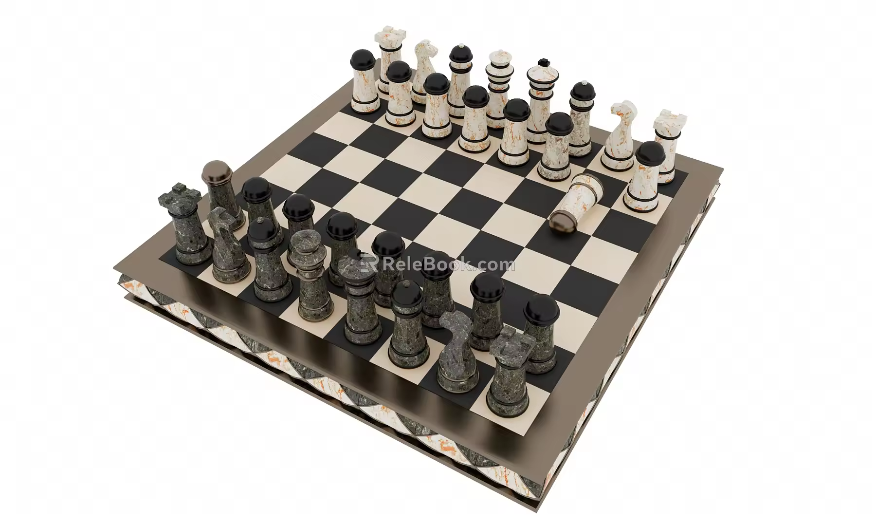 Modern Chess Flying Chess 3d model