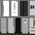 Refrigerators And Freezers With Various Modern Styles And Color Choices For Home Kitchen