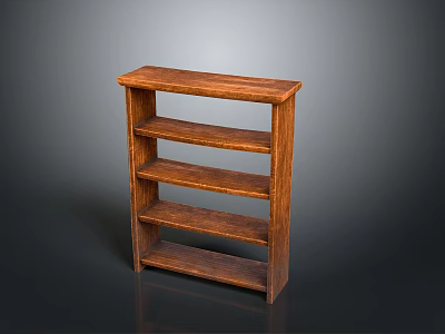 Wooden Shoe Cabinet With Multiple Shelves Simple Design For Home Entryway Storage 3d model