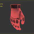 Black Synthetic Leather Protective Gloves with Textured Palm Grip and Padded Knuckles for Sports