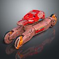 Sci-fi Tank Sci-fi Racing Cartoon Tank Sci-fi Vehicle 3d model