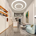Modern Fitness Gym Space With Treadmill Exercise Bike Dumbbells Mirrors And Wooden Floor