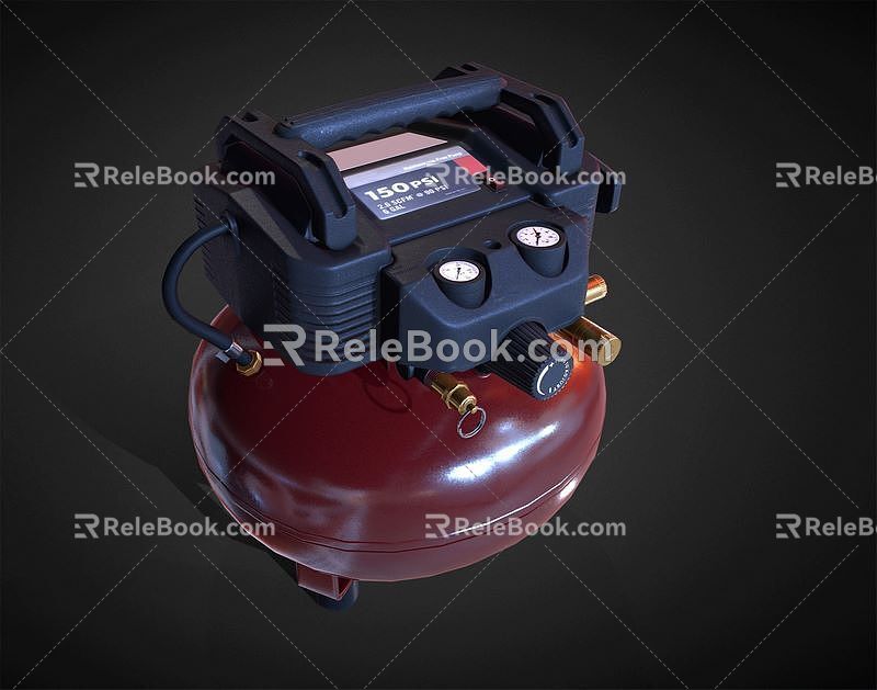 Air compressor 3d model