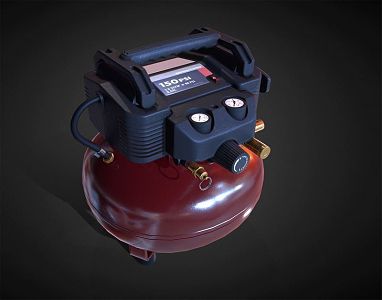 Air compressor 3d model