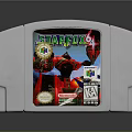 Retro White Nintendo 64 Star Fox 64 Game Cartridge Electronic Device