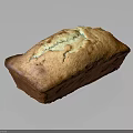Freshly Baked Loaf of Bread with Golden Crust and Soft Interior Texture