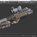 Science Fiction Gun Cyberpunk Gun Gun Laser Gun High-tech Gun Future Gun Game Gun Low Face Number Low Model Simple Model Times Film and Television Level Realism 3d model