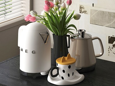 Electric kettle teacup model