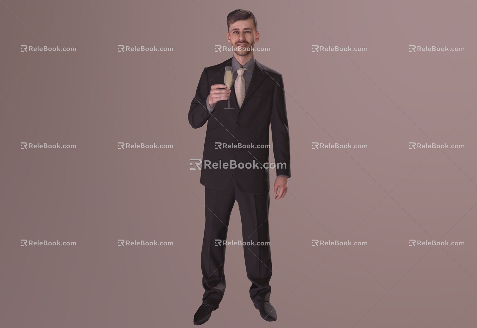 Business Men's Suit Men's Handsome Men model