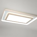 Modern Ceiling Lights With Rectangular Circular And Square Shapes White Frame Illuminated Sleek Design 3d model