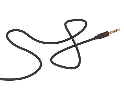 Mobile Wired Audio Cable With 3.5mm Plug For Smartphone Accessories 3d model
