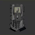Armored Tactical Military Vehicle Featuring Surveillance Camera Metal Frame And Heavy Duty Wheels