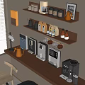 Modern coffee machine 3d model