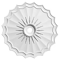European-style lamp panel gypsum component carved 3d model