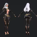 Anime Characters Game Characters Alien 3d model