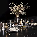 Modern Tableware Combination 3d model