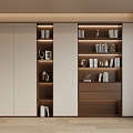 Middle Style Bookcase 3d model