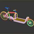 Modern Two Person Tandem Bicycle With White Sleek Design And Footrest Area