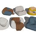 Cozy Plush Bean Bag Chairs In Various Colors And Comfortable Designs