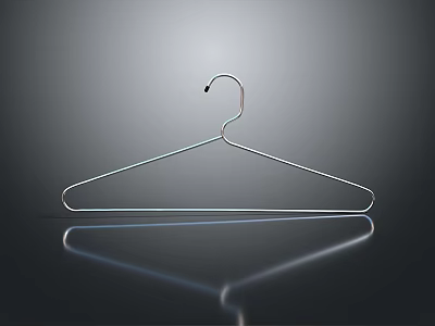Sleek Modern Metal Hanger Practical Household Item For Daily Clothes Organization 3d model