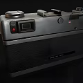 Vintage Canon Digital Camera With Classic Design Retro Lens And Metal Body
