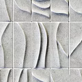 Light Colored Textured Wall Tiles With Decorative Patterns For Interior Design