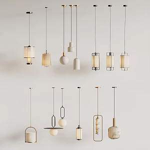 New Chinese Chandelier 3d model