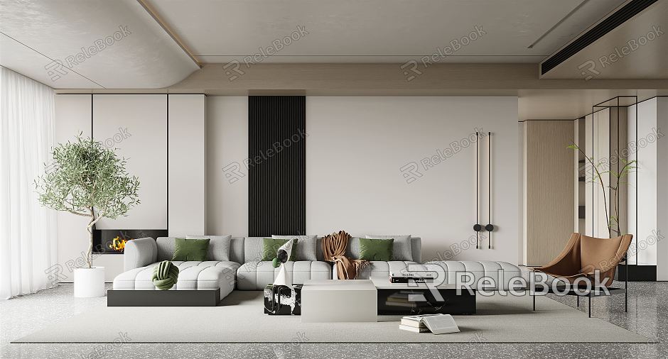 modern living room model