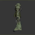 Mech Warrior Mech Soldier Machine Battlearm Mechanical Battlearm Machine Fighter Robot 3d model
