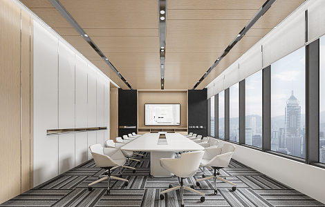 Modern Meeting Room Meeting Table and Chair 3d model