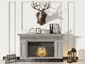 Fireplace 3d model