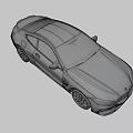 Blue BMW M8 Coupe With Black Roof Sporty Design And Alloy Wheels