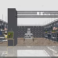 Modern Clothing Store Interior With Denim Displays Clothing Racks And Open Layout