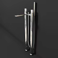 Modern Chrome Wall Lamp With Minimalist Design And Sleek Metal Structure