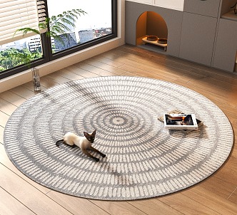 Round carpet 3d model