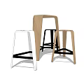 Modern Bar Stools In Different Colors And Stylish Designs For Kitchen 3d model